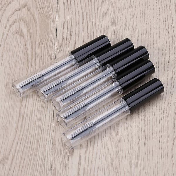 Eyelash Brush Tubes for Liquid Holding 6 Pcs Empty Mascara Tubes Black