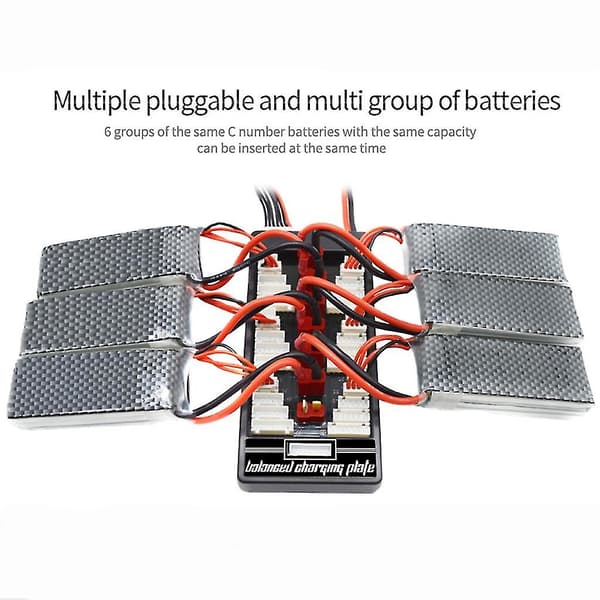 T-stik til RC-batterioplader B6AC A6 720i Parallel opladningsplade
