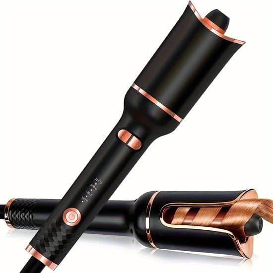 Automatic Curling Iron - Hair Curler Automatic - Rotating Curling Brush - 4 Temperature Settings - Wave Curling Iron - Rotating Curling Brush