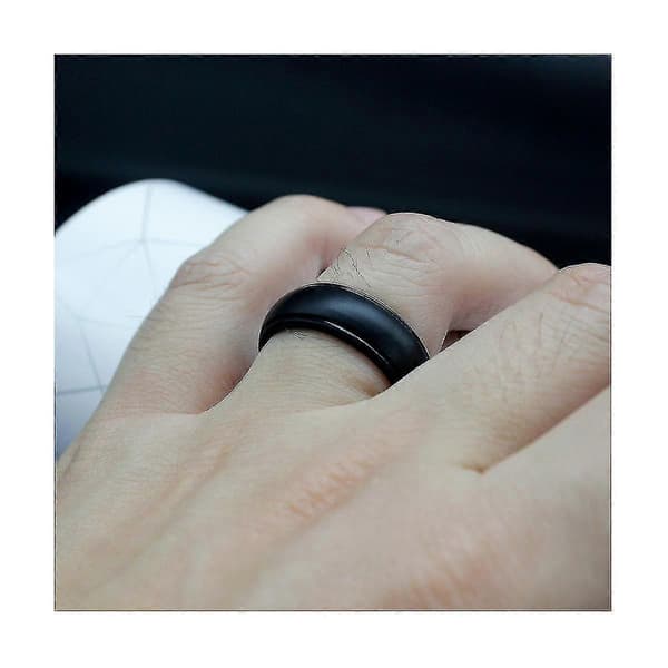 8mm Populära Herr Silikon Coola Ringar Dam Silikon Vigselring Miljövänlig Utomhus Sportring 2st 14 Ty