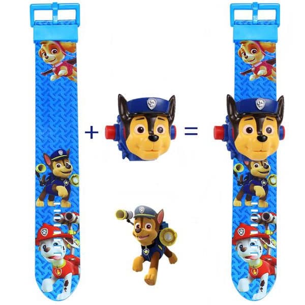Paw Patrol klocka med projektorfunktion 24 bilder Julklapp