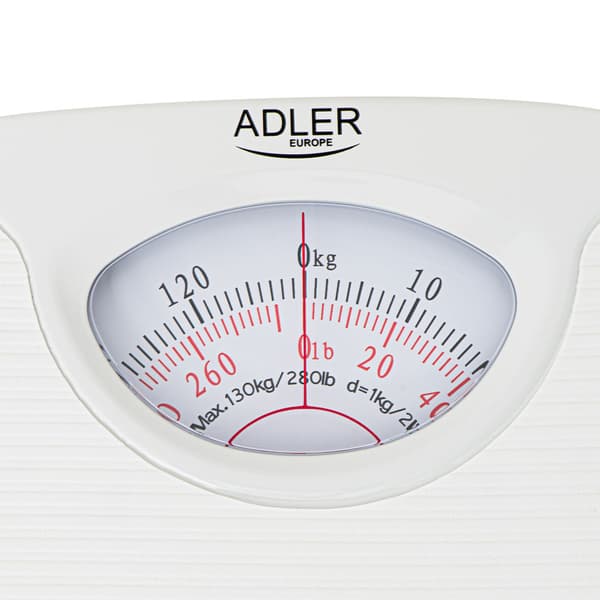 Adler analog personvåg Vit 1.46