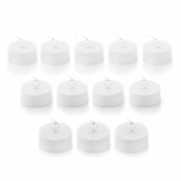 LED-tuikkukynttiläsetti 12 kpl Vit white