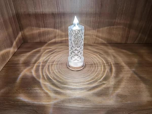 Romantiske LED-roselys - 4 batteridrevne flammeløse søjlelys [JUN]