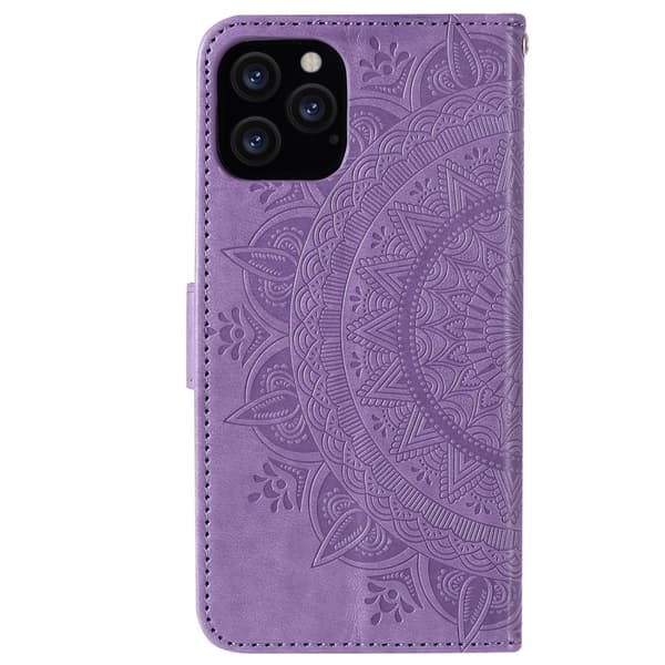 iPhone 12 / 12 Pro - Mandala-deksel - Lilla Lilla Lilla Purple Lila