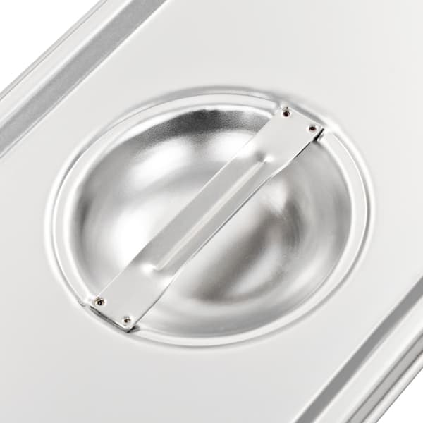 vidaXL Låg til GN-kantine 1/4 4 stk. rustfrit stål Silver silver