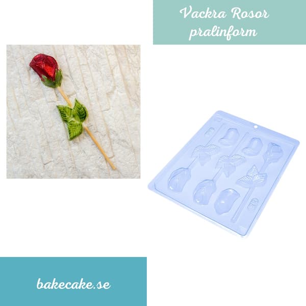 Pralinform Rose Sjokoladeform - BWB 22 Transparent transparent