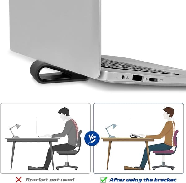 2 stk bærbare laptopstativer skridsikre holdbare silikonehævningsstativer lette bærbare stigerør til bærbar computer tablet tastatur