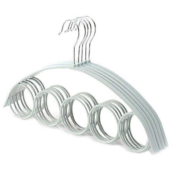 3 stk Multi-skjerf Henger Display Hengende Skjerf Slips Belter Organiser 5-ring Kroker