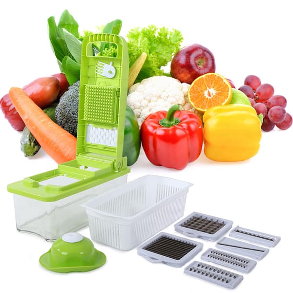 Multifunctional Vegetable Chopper Mandoline Slicer 7-in-1