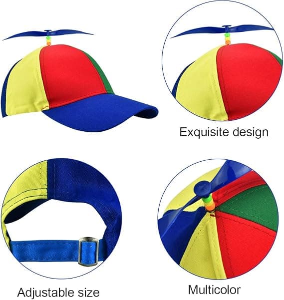 Klassisk fargerik propellhette (52 - 54 cm barn) Morsom fargerik D