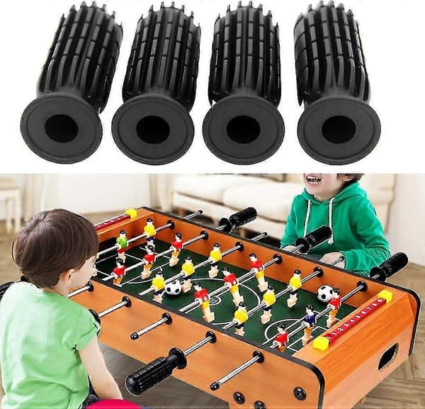 Foosball Handle with Non-Slip Design Tabletop Accessories 8 Pcs Black