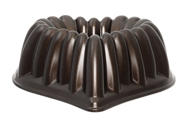 Kageform Hjerte 2,1 L trykstøbt aluminium Brun brown
