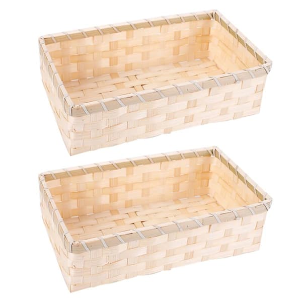 Natural Bamboo Basket, Gift Baskets, Retail Display, Home Organizer