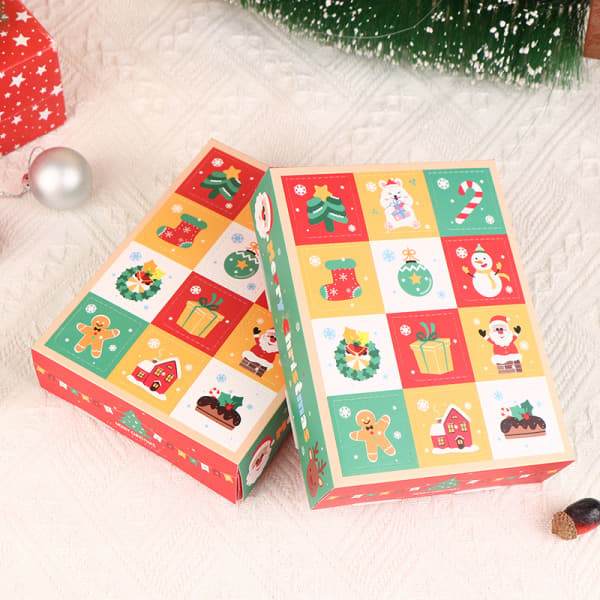 1/5 stk 2024 Julegaveeske 12 rom DIY Barn Nedtelling Advent 5 stk