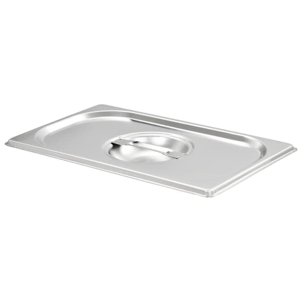 vidaXL Lokk til GN-kantine 1/4 4 stk rustfritt stål Silver silver