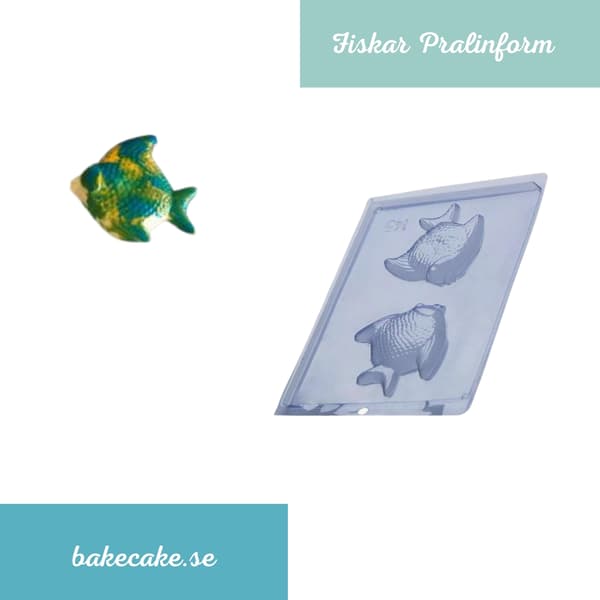 Pralinform Fisk Sjokoladeform - Porto Formas 145 Transparent transparent