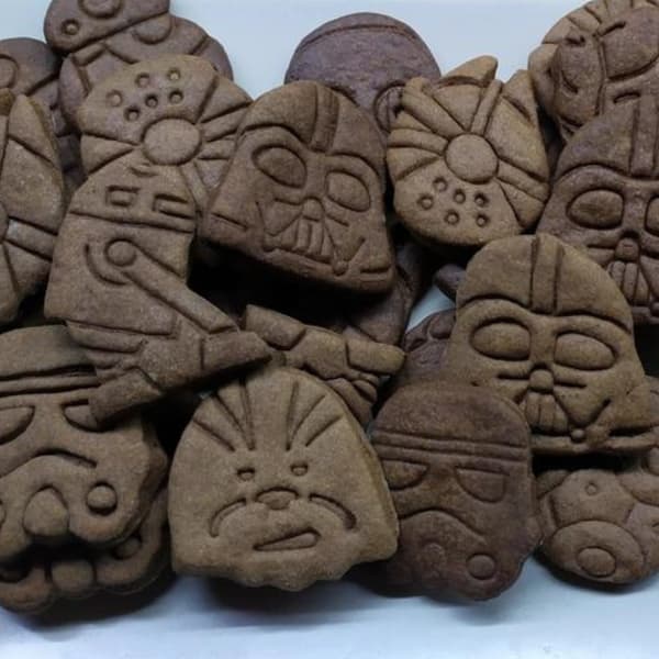 5 stk. Star Wars bage kage dekoration kageform grå M grå m