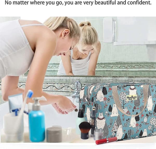 Toilettaske stor (skovbjørn)