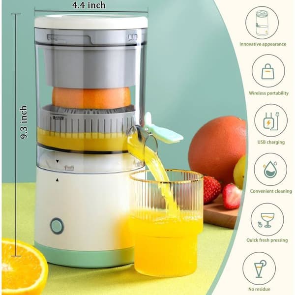 Electric Citrus Juicer, Orange and Lemon Squeezer, Portable Juicer with USB Charging