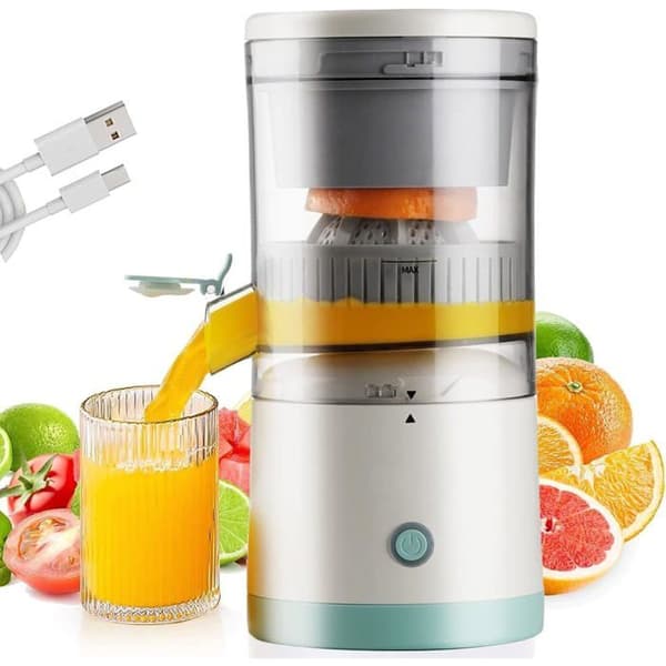 Electric Citrus Juicer, Orange and Lemon Squeezer, Portable Juicer with USB Charging