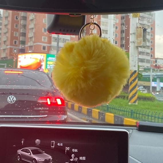 Jul Mjuk Pom Fluffig Nyckelring Plyschboll Väskberlock