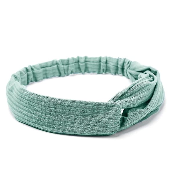 Boho Hårband för Kvinnor, Halkfria Twist Hårband för Kort Hår, Mode Sommar Håraccessoarer, Enfärgade, 8-pack