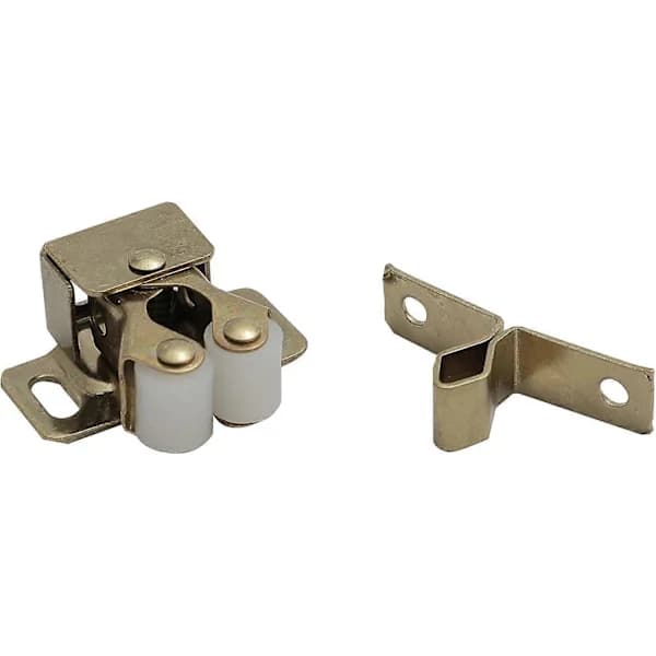 Door Latch, 4-pack Double Roller Strong Grip Cabinet Door Latch, Double Roller Latch Cabinet Door Latch Gold