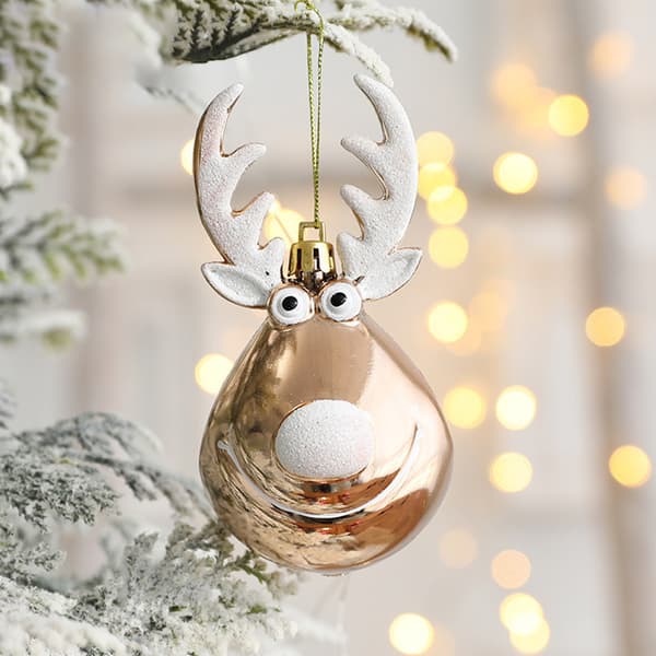 Christmas Tree Baubles, Elk Design, Hanging Baubles, Party