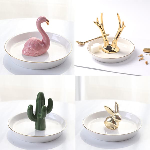 Jewelry Organizer Jewelry Display Elephant Sculpture Ring Holder