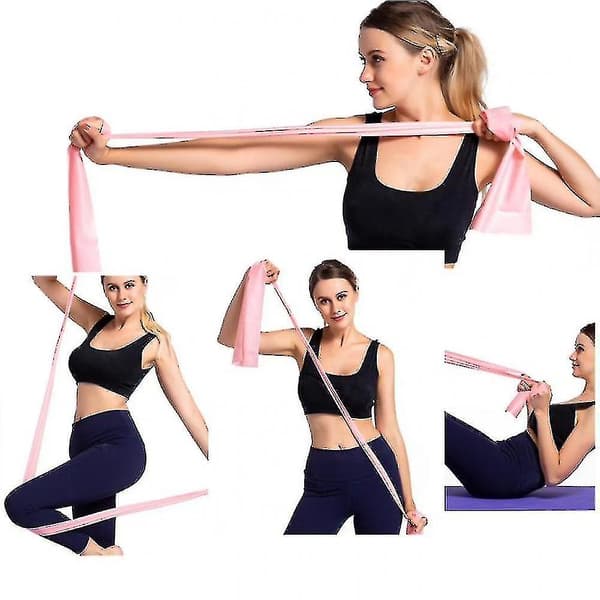 Higher Resistance Bands, Professional Latex-Free Elastic Exercise Bands (Pink)