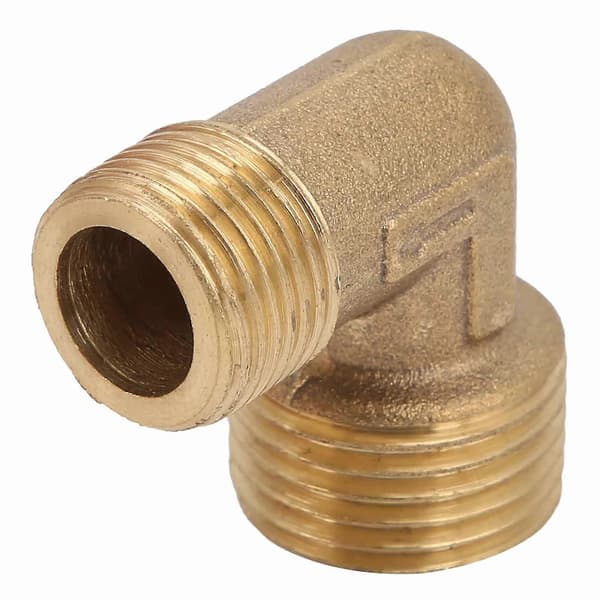 1100w Air Compressor 90 Degree Angle Brass 1-Way Check Valve Accessories Couplings 1/2x3/8 Without Chamfer