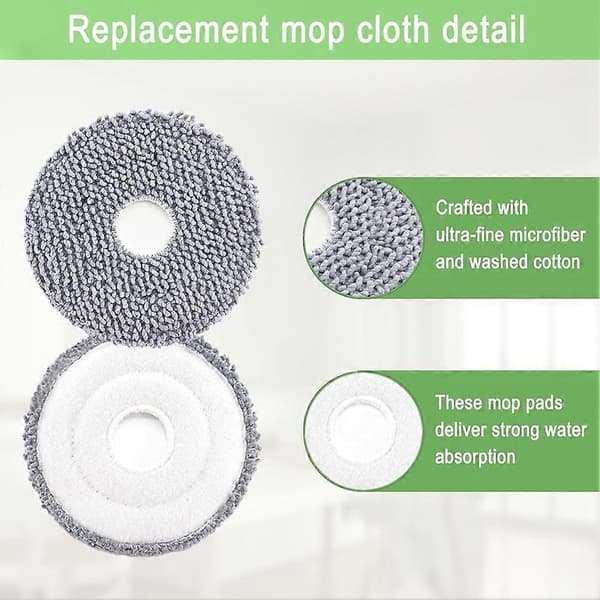 Mopper til IRobot Roomba Plus 505 405 Combo, til Dreame X40 Ultra Complete/L10s Pro Ultra Heat/X40 Master Støvsugerdele