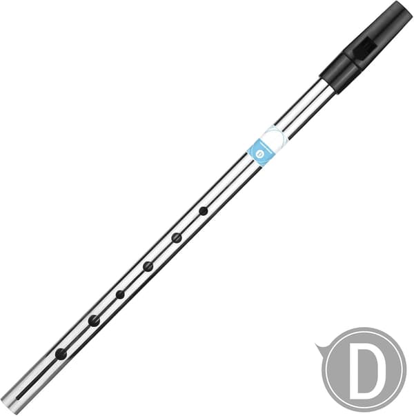Irish Whistle i D-dur med 6 huller - Blæseinstrument til begyndere, øvede og eksperter