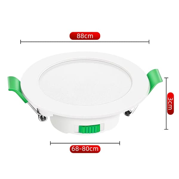 6 st 7W Vit LED Downlight Infällda Taklampor Smala Spotlights