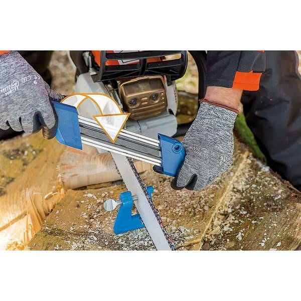 Chain Sharp CS-X Chainsaw Sharpener, 5.5 mm File Diameter, for Sharpening Teeth and Depth Gauge in One Step