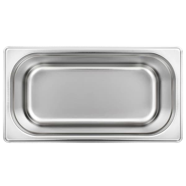 vidaXL Gastronormbeholdere 4 stk. GN 1/3 150 mm rustfrit stål Silver silver