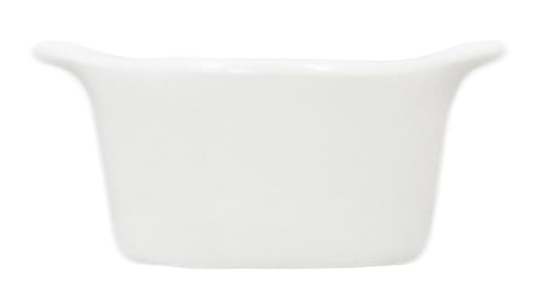 Mini Porcelænsskål - Mælk / Smørfad - 12-pak Vit 1200