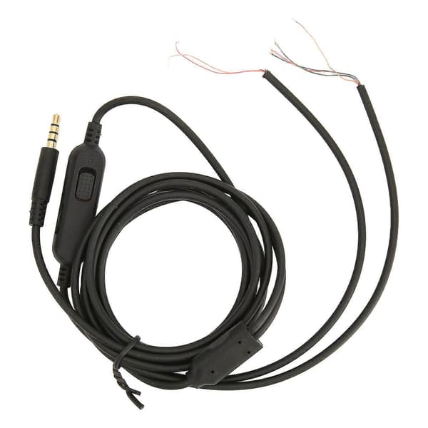 Headset Repair Cable OFC Core Replacement Gaming Headphone Audio Cord with Volume Button for Kingston 2m