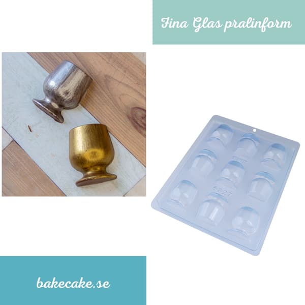 Pralinform Glassjokoladeform - BWB 1327 Transparent transparent