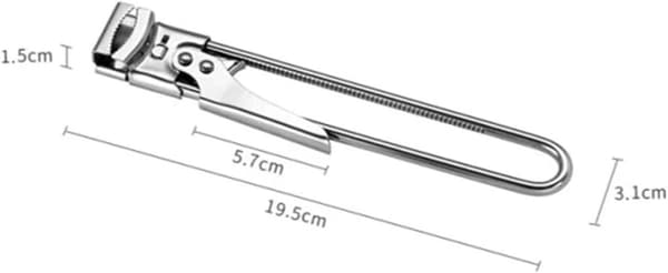 Dåseåbner, Manuel dåseåbner i rustfrit stål Justerbar dåseåbner Flaskelåg Aftager Lågfjerner Dåsegriber Åbner, 20CM