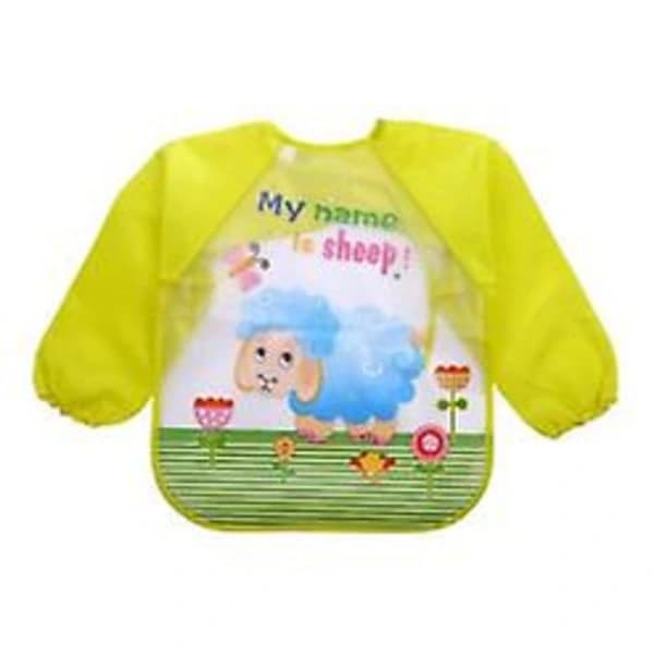 4 stk. smekker med ermer, vanntette langermet smekker, unisex, for småbarn