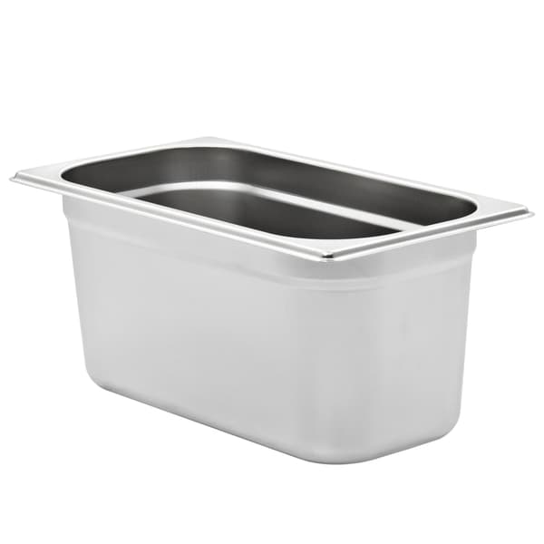 vidaXL Gastronormbeholdere 4 stk. GN 1/3 150 mm rustfrit stål Silver silver