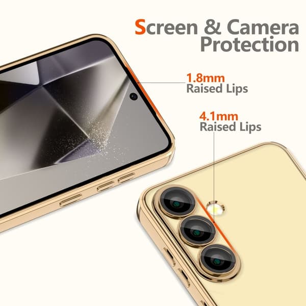 Magnetisk Magsafe-cover til Galaxy S25 i skinnende guld [JUN] 60 60
