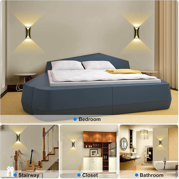 6W Creative Modern LED Wall Lamp Waterproof IP65 Alu
