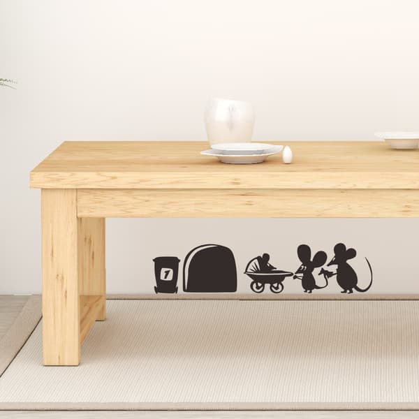 Mouse Hole Living Room TV Background Wall Decorative Wall Decal