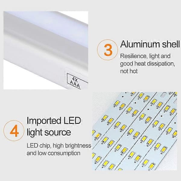 2W 12 LED Varmvit Bredbild Intelligent Kroppsrörelsesensor Lampa LED Korridor Skåplampa, USB Laddningsversion Not Specified