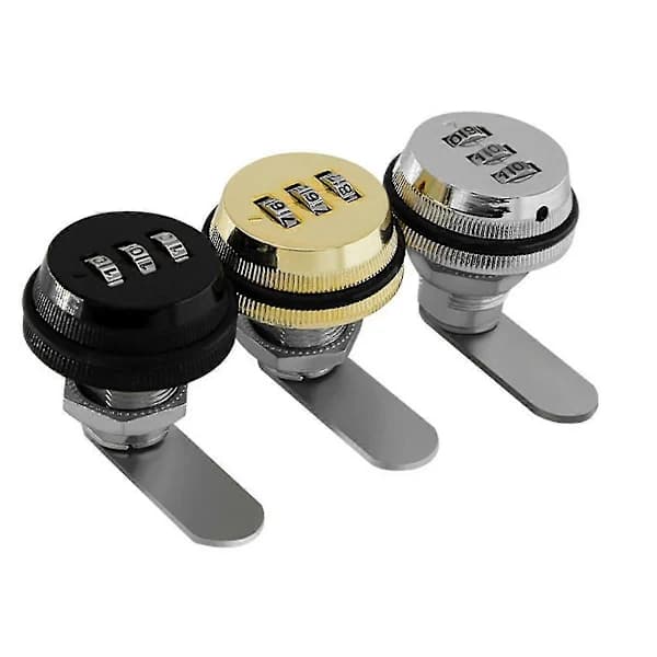 3-Digit Combination Cam Lock 30mm Keyless Password Lock Mailbox Cabinet Mechanical Locks for Mailbox Cabinet Door A