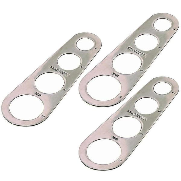 Noodle Measurer Noodle Measuring Ruler Kitchen Utensil Compact Hollow Loop Design 3pcs