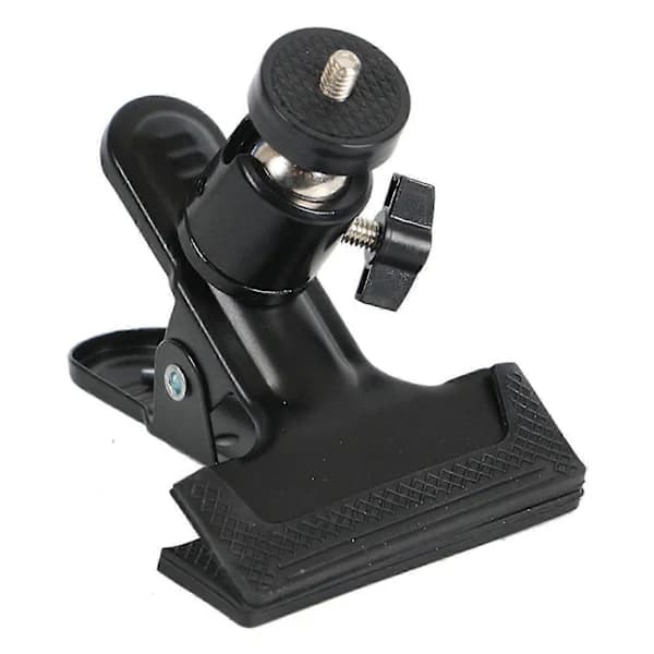Fitness Phone Holder Clip for Exercise Machines, Compatible with Concept 2 Rowing Machine, Adjustable and Rotatable (Black)